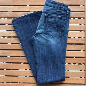 7FAM A-Pocket Flare Jeans, Size 27